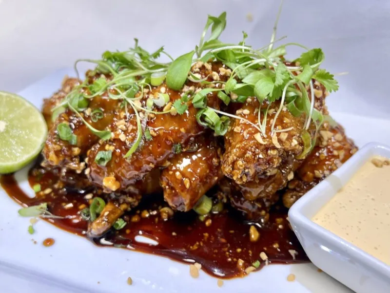 Korean BBQ sticky wings